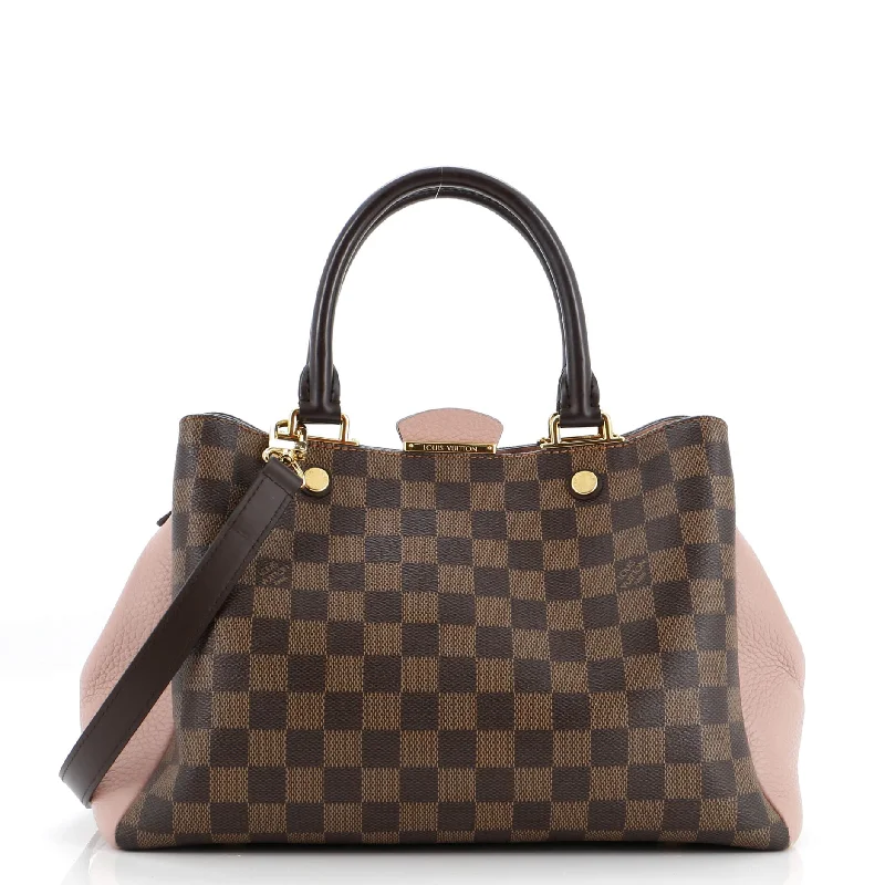 Women Gucci bags with a snap - button closure and a decorative charmBrittany Handbag Damier