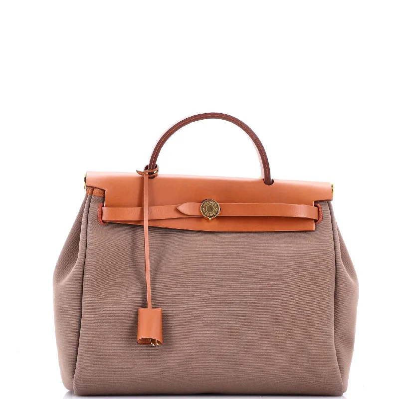 Minimalist Hermes Bags for a Sleek and Timeless LookHerbag Zip Leather and Toile 31