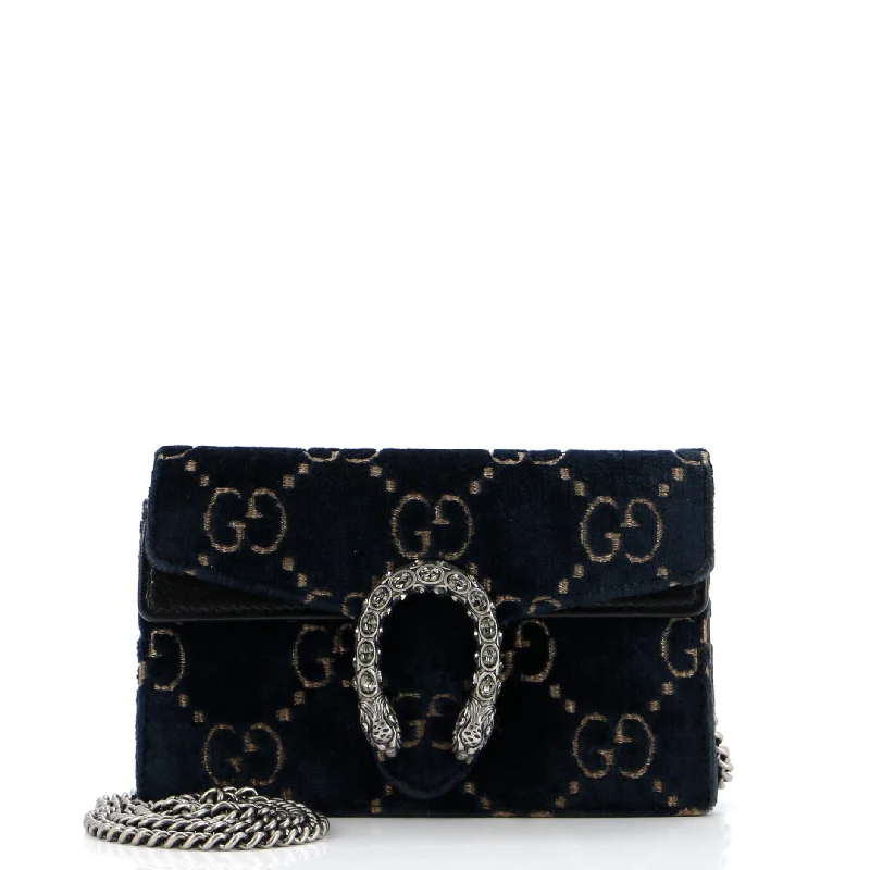 Small - sized Women Gucci shoulder bags for evening outingsDionysus Bag GG Velvet Super Mini