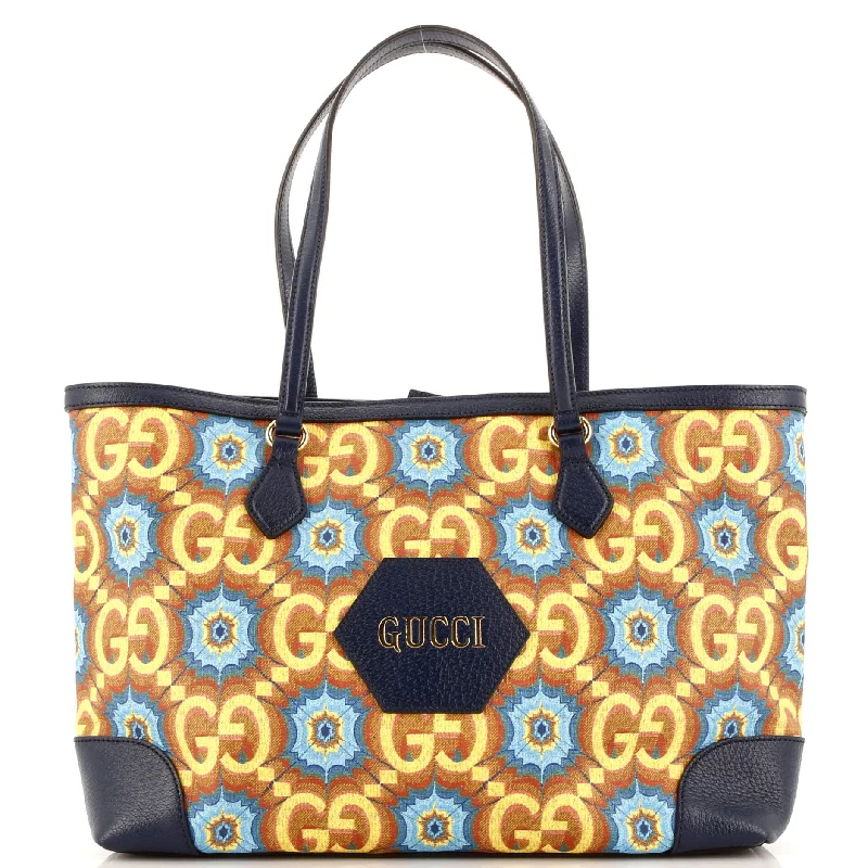 Gucci handbags for women with a patent - leather finish100 Ophidia Shopping Tote Limited Edition Coated Canvas Medium