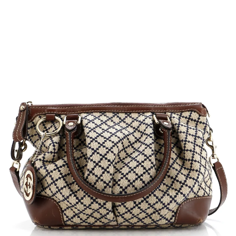 Women Gucci backpacks with a luxurious leather finishSukey Top Handle Satchel GG Canvas Large