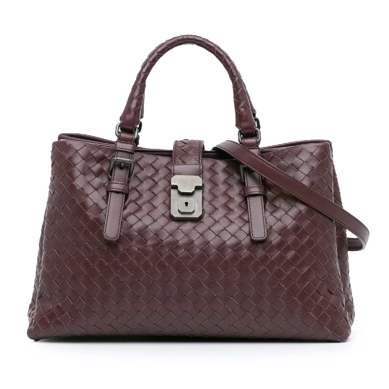 Bottega Veneta bags suitable for formal eventsRed Bottega Veneta Small Intrecciato Roma Satchel