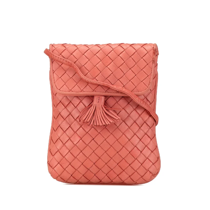 Bottega Veneta bags for meditation retreatsPink Bottega Veneta Intrecciato Tassel Crossbody