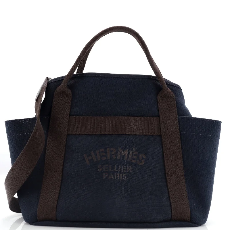 Sporty - Inspired Hermes Bags for Active LifestylesSac De Pansage Groom Handbag Canvas