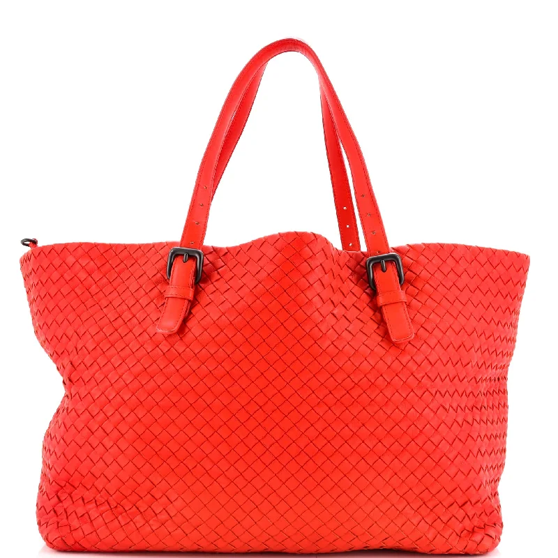 Bottega Veneta bags in animal - print patternsA-Shape Tote Intrecciato Nappa Large