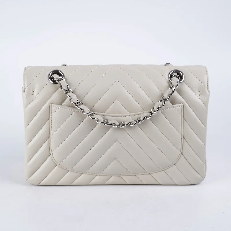 Chanel Colorful Handbag for Spring OutfitsChanel Classic Flap Small Lambskin Chevron Cream - Series 31