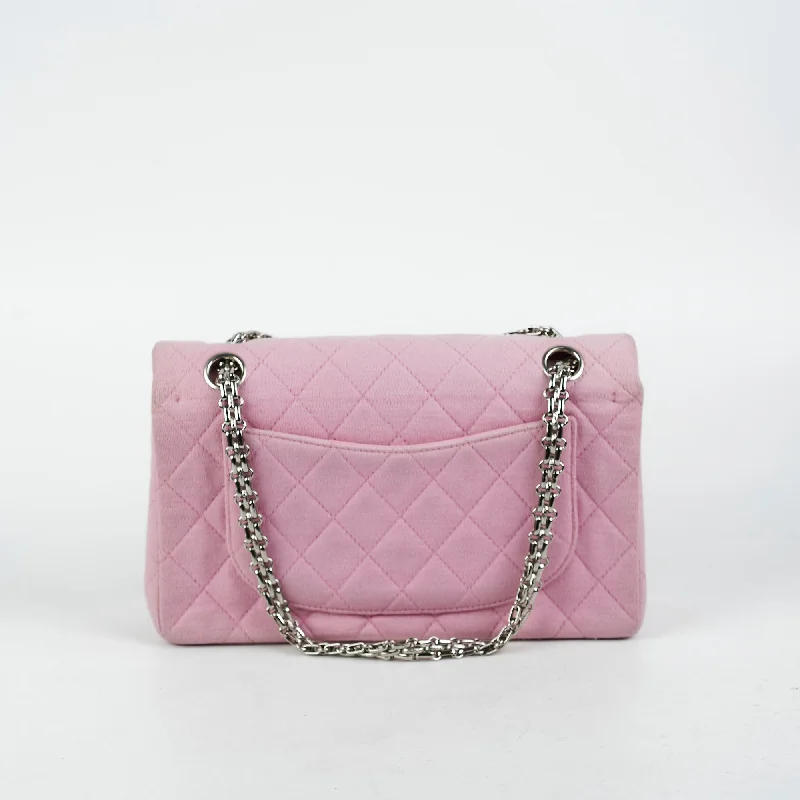 Chanel leather bags for everydChanel Classic Flap Small Pink Fabric - Series 6