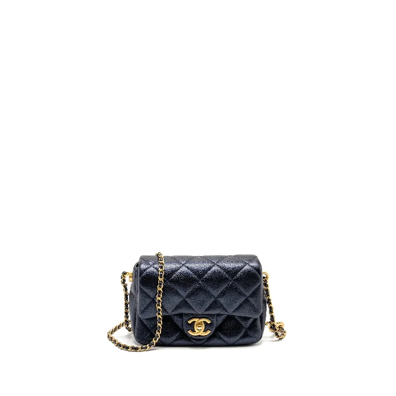 Chanel Chain Strap Handbag for Everyday UseChanel 21K My Perfect Mini Flap Bag Caviar Iridescent Black GHW (Microchip)