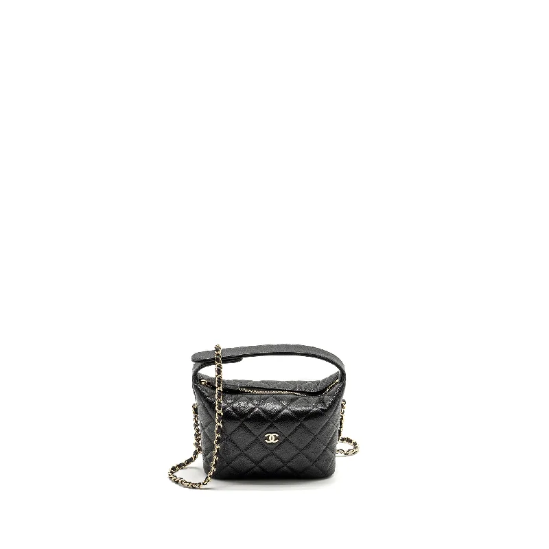 Chanel All - Match Handbag for Versatile StylingChanel 25C Quilted Hobo Bag Caviar Black LGHW (Microchip)