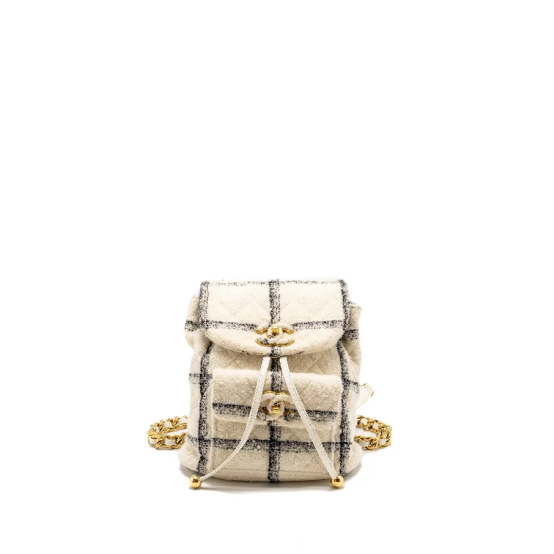 Chanel bags sale 2025Chanel Duma Backpack Fabric White/Multicolour GHW (microchip)