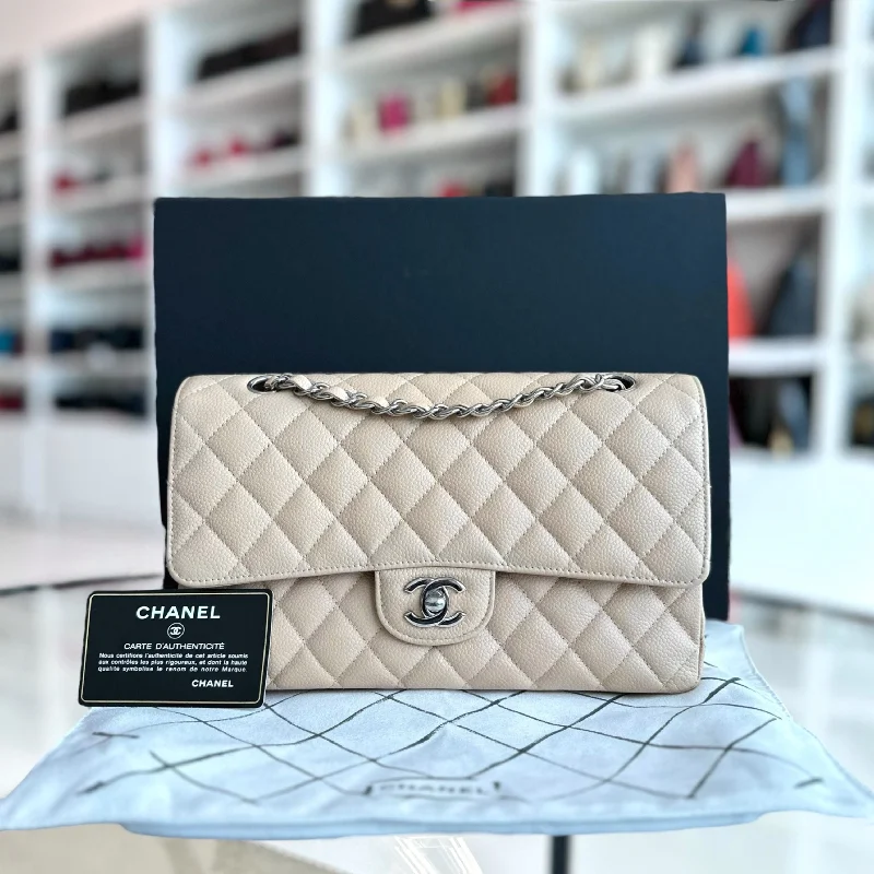 Chanel Small Crossbody Bag for TravelCaviar Quilted Beige SHW No 18