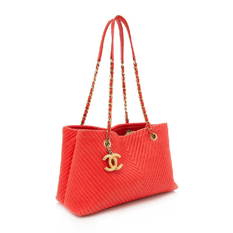 Chanel bags with adjustable chain strapsChanel Chevron Quilted Leather Surpique Medium Tote (11355)