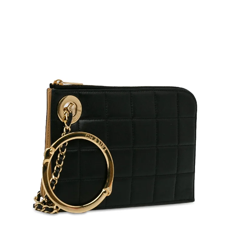 Chanel bags for women who love timeless fashionChanel Choco Bar Lambskin Clutch (h7Hkni)