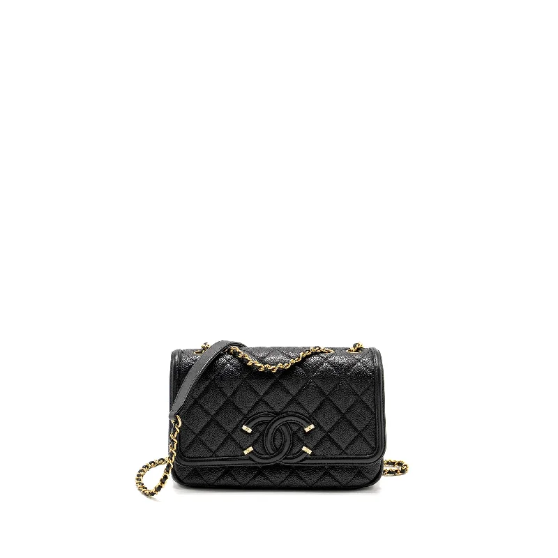 Chanel bags perfect for everyday elegChanel Filigree Flap Bag Caviar Black GHW