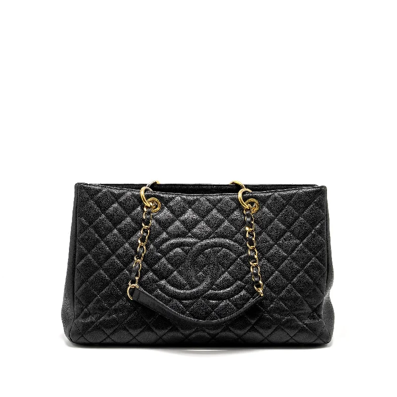 Chanel Quilted Leather Shoulder Bag for FashionistasChanel Grand Shopping Tote Bag XL Caviar Black GHW