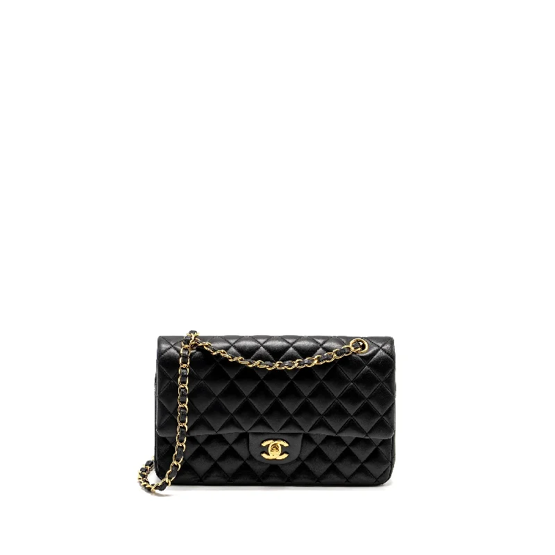 Chanel bags for those who value investment piecesChanel Medium Classic Double  Flap Bag Lambskin Black GHW