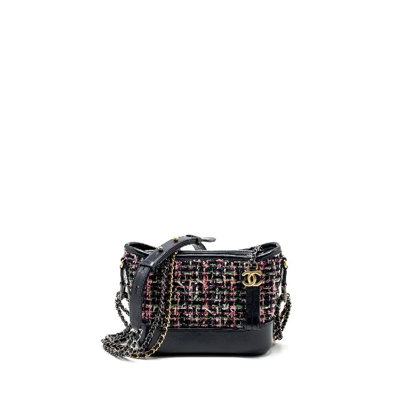 Chanel bags with classic and elegant designsChanel Small Gabrielle Hobo Bag Tweed/Calfskin Multicolour/multicolour hardware