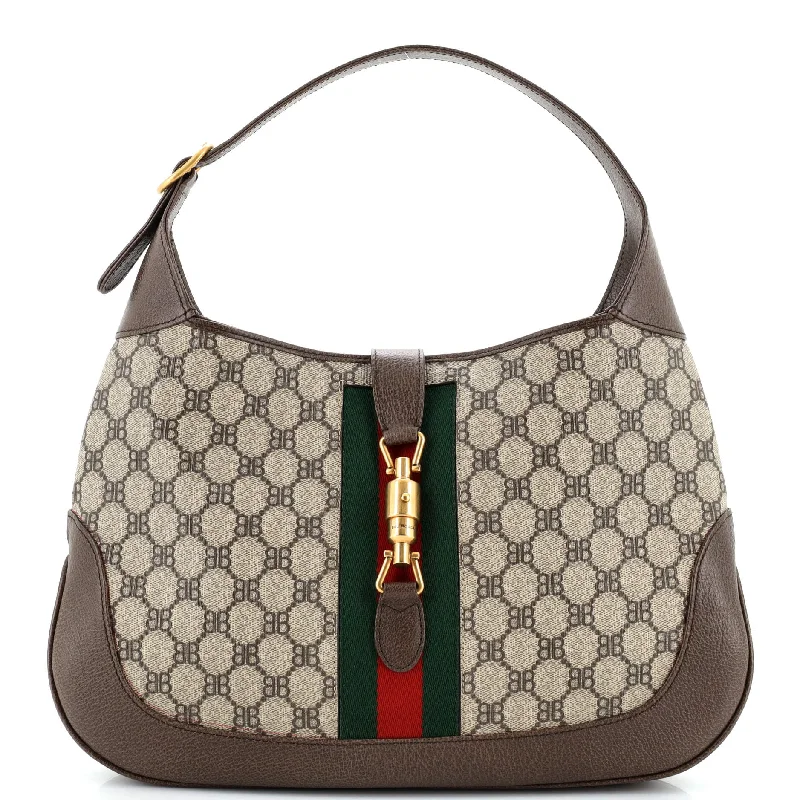 Gucci Marmont bags for women with quilted leather exteriorsx Balenciaga The Hacker Project Jackie 1961 Hobo BB Coated Canvas Medium