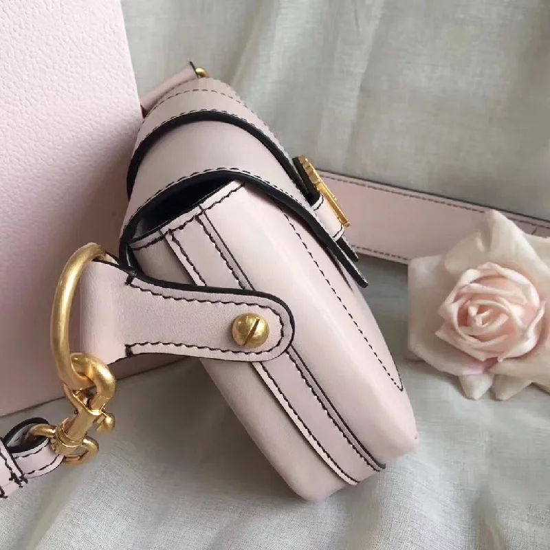 Stylish Christian Dior shoulder bags with a tassel - adorned zipperDior D-Fence Saddle Bag In Ivory Calfskin