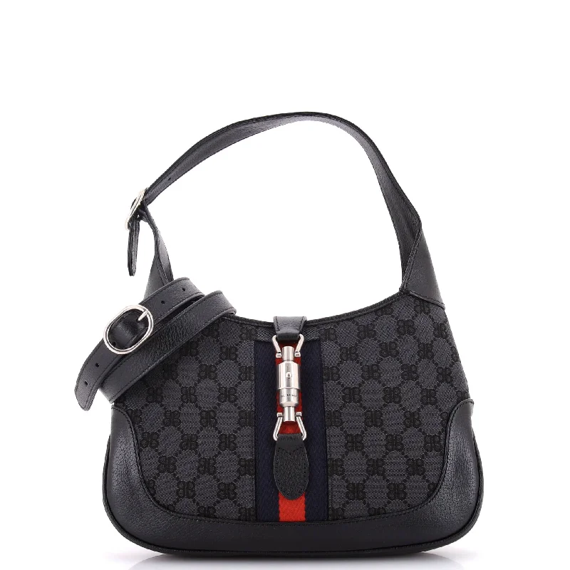 Women Gucci tote bags in GG Supreme canvas for a branded feelx Gucci The Hacker Project Jackie 1961 Hobo BB Canvas Small