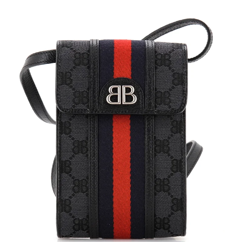 Gucci Marmont bags for women with gold - toned hardwarex Gucci The Hacker Project Web Phone Bag BB Coated Canvas