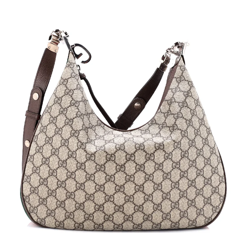 Gucci tote bags for women with a water - resistant coatingAttache Shoulder Bag GG Coated Canvas Medium