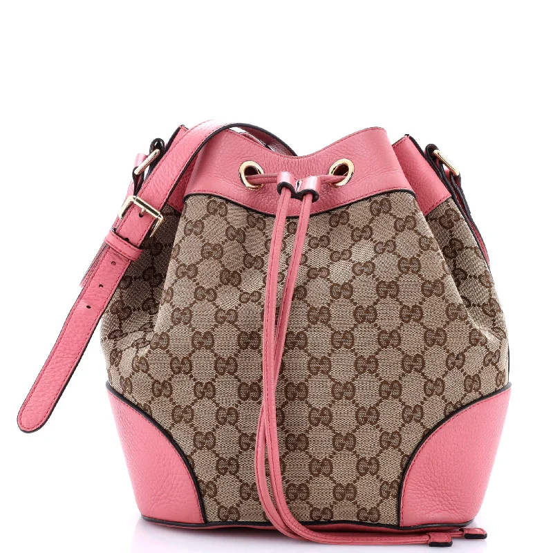 Gucci Marmont bags for women with a snakeskin - effect panelClassic Bucket Bag GG Canvas Medium