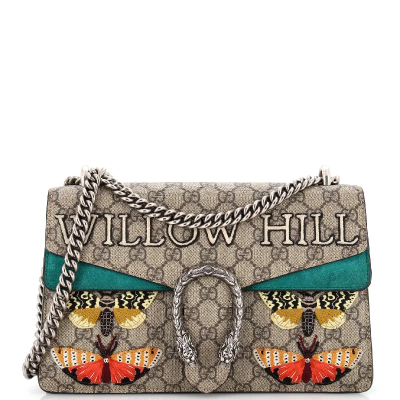 Gucci crossbody bags for women with adjustable leather strapsDionysus Bag Embroidered GG Coated Canvas Small