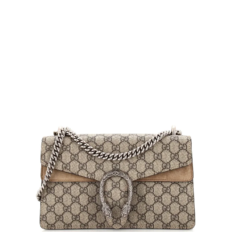 Ladies Gucci shoulder bags with a magnetic - closure flapDionysus Bag GG Coated Canvas Small