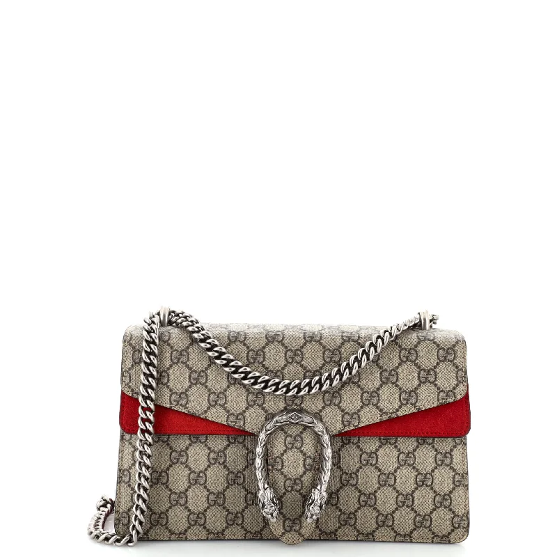 Ladies Gucci shoulder bags with a wide - width strapDionysus Bag GG Coated Canvas Small