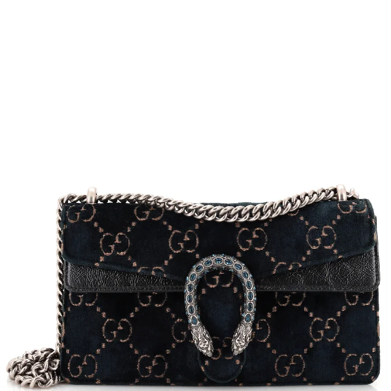 Gucci handbags for women with a metal - framed claspDionysus Bag GG Velvet Mini