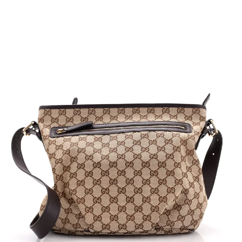 Gucci tote bags for women with a printed Gucci logoFront Zip Messenger GG Canvas Medium