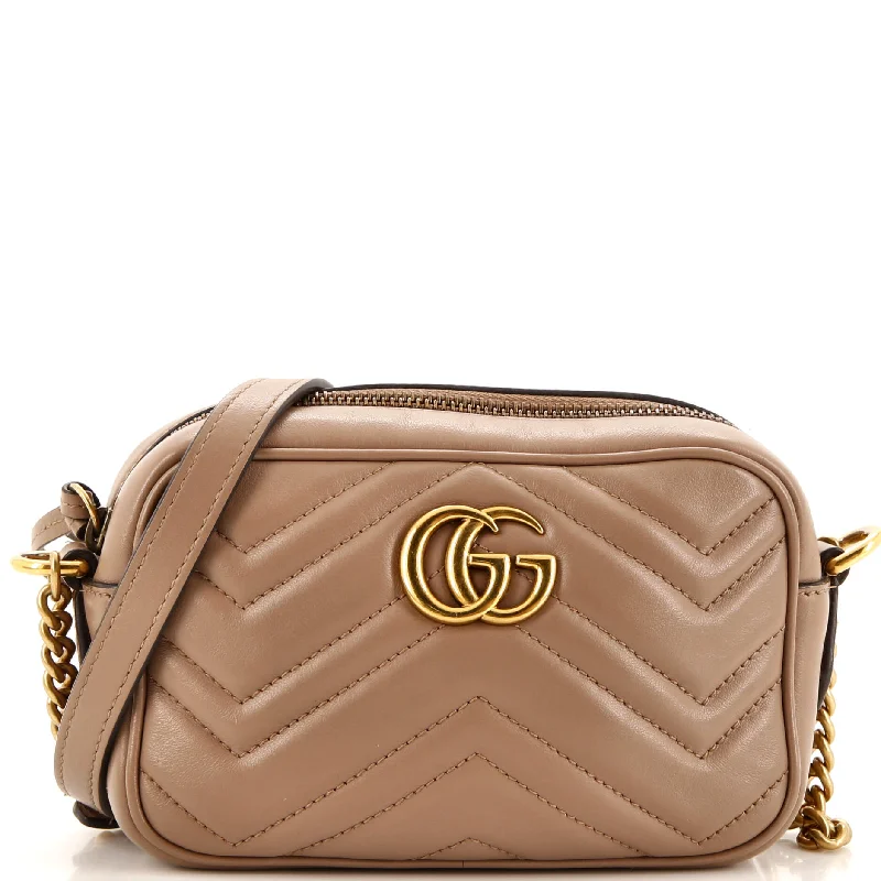 Medium - sized Women Gucci handbags for everyday useGG Marmont Shoulder Bag Matelasse Leather Mini