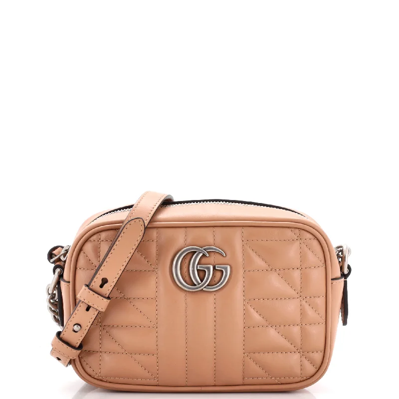 Gucci Marmont bags for women with a snakeskin - effect panelGG Marmont Shoulder Bag Mixed Matelasse Leather Mini