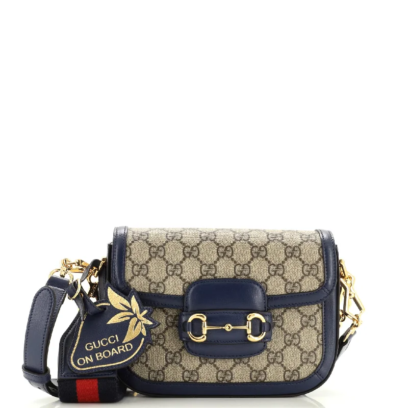 Women Gucci bags with a magnetic snap closure for easy accessHorsebit 1955 Shoulder Bag GG Coated Canvas Mini