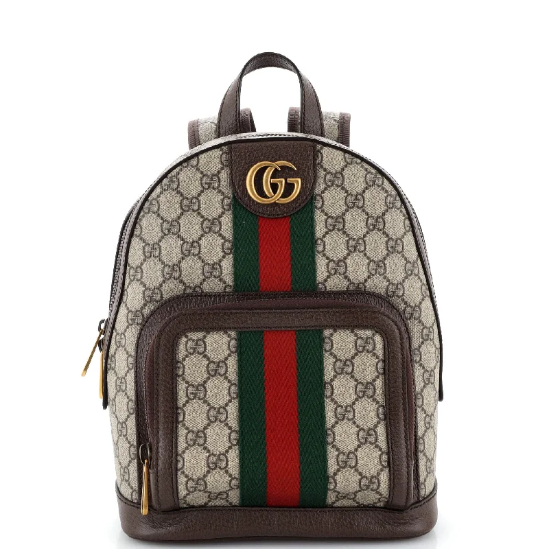 Gucci tote bags for women with a water - resistant coatingOphidia Backpack GG Coated Canvas Small