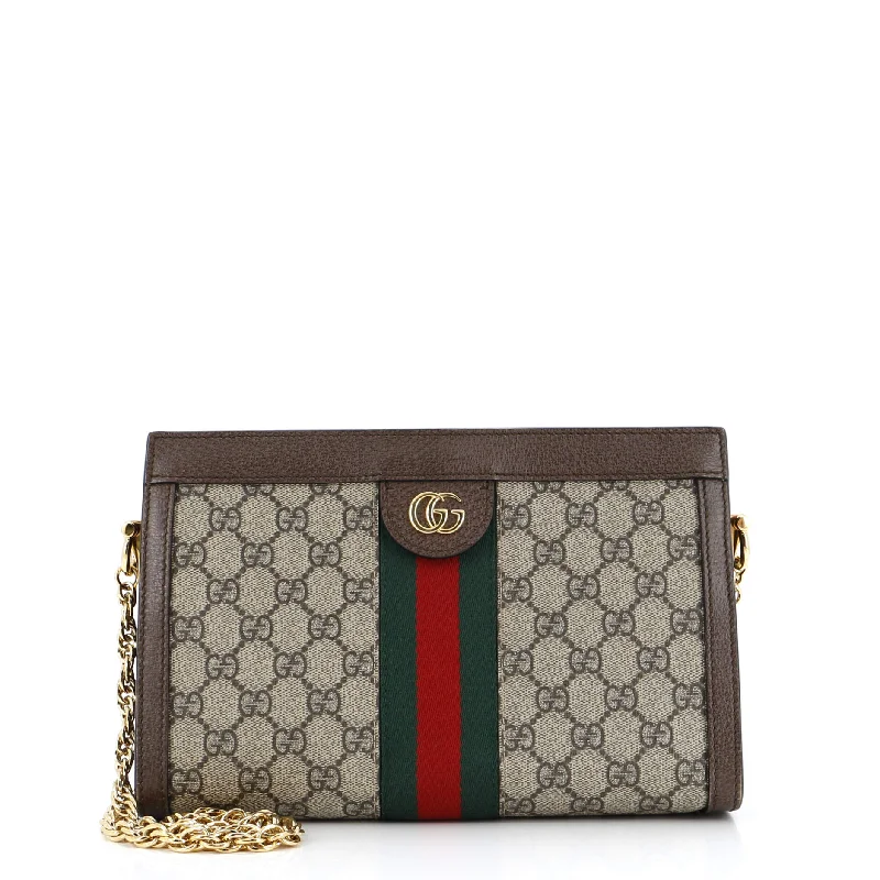 Gucci backpacks for women with a hidden back pocketOphidia Chain Shoulder Bag GG Coated Canvas Small