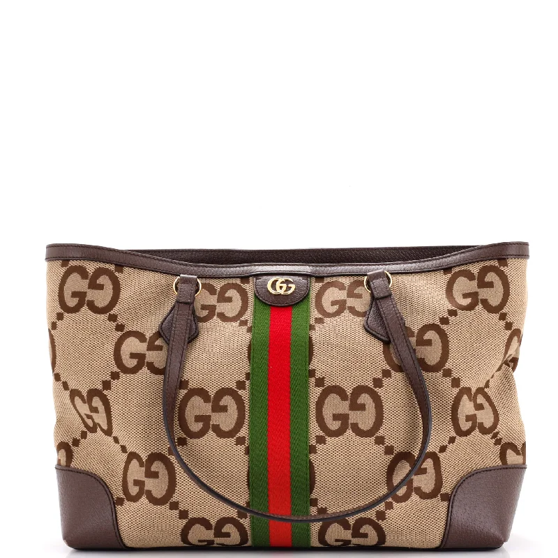 Gucci backpacks for women with a hidden back pocketOphidia Shopping Tote Jumbo GG Canvas Medium