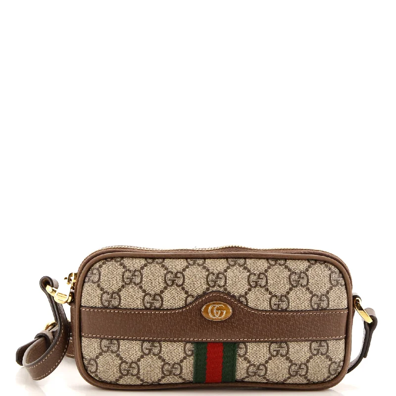 Gucci handbags for women with a beaded trimOphidia Triple Zip Crossbody Bag GG Coated Canvas Mini