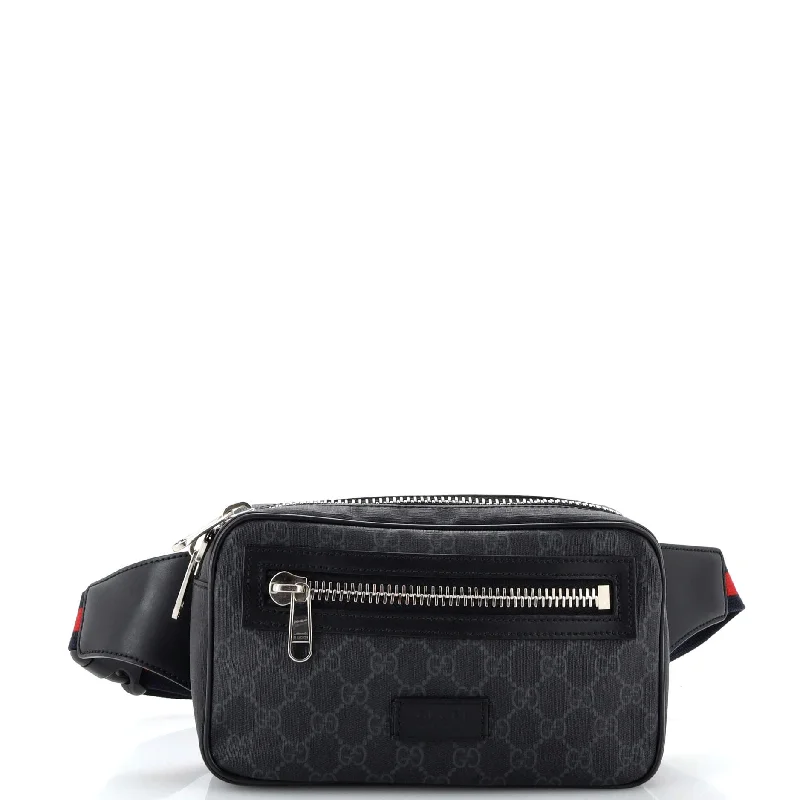 Gucci handbags for women with a metal - framed claspSoft Zip Belt Bag GG Coated Canvas Small