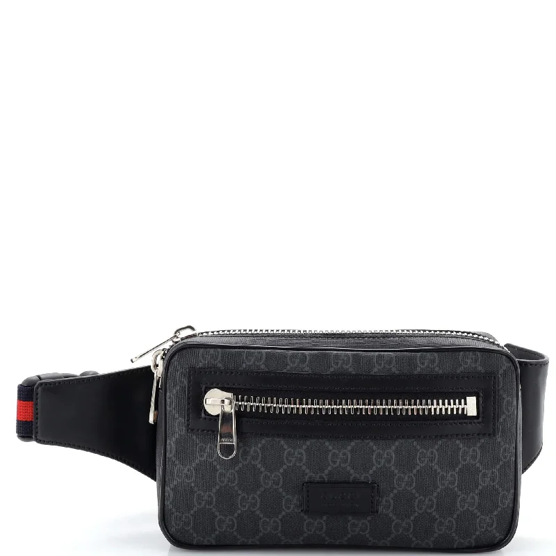 Gucci Marmont bags for women with a contrast - colored interiorSoft Zip Belt Bag GG Coated Canvas Small