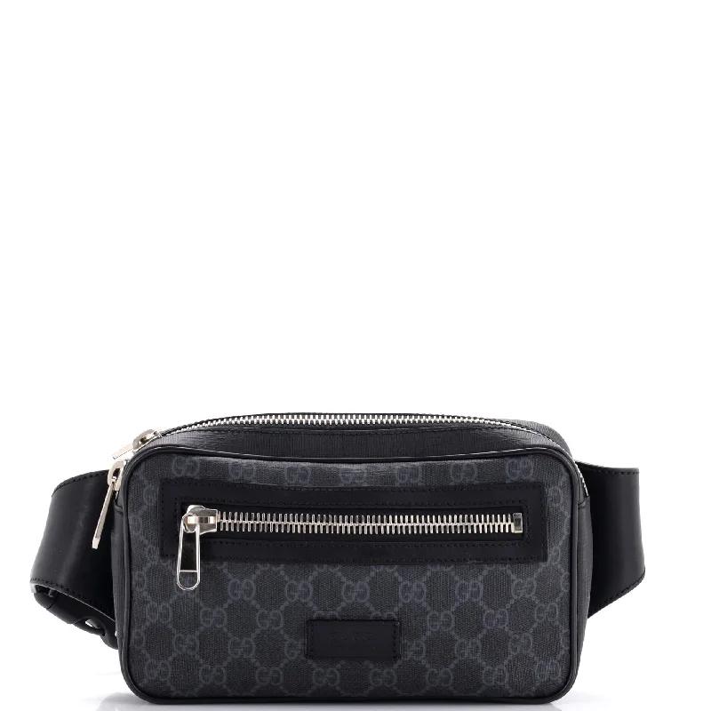 Gucci tote bags for women with a printed Gucci logoSoft Zip Belt Bag GG Coated Canvas Small