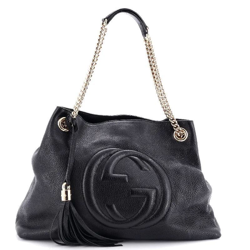 Women Gucci backpacks with a luxurious leather finishSoho Chain Strap Shoulder Bag Leather Medium