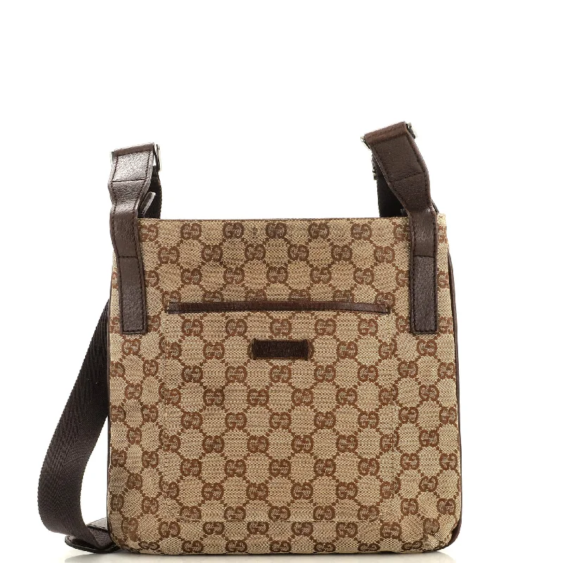 Ladies Gucci Dionysus bags with a chain - link shoulder strapZip Top Messenger Bag GG Coated Canvas Small