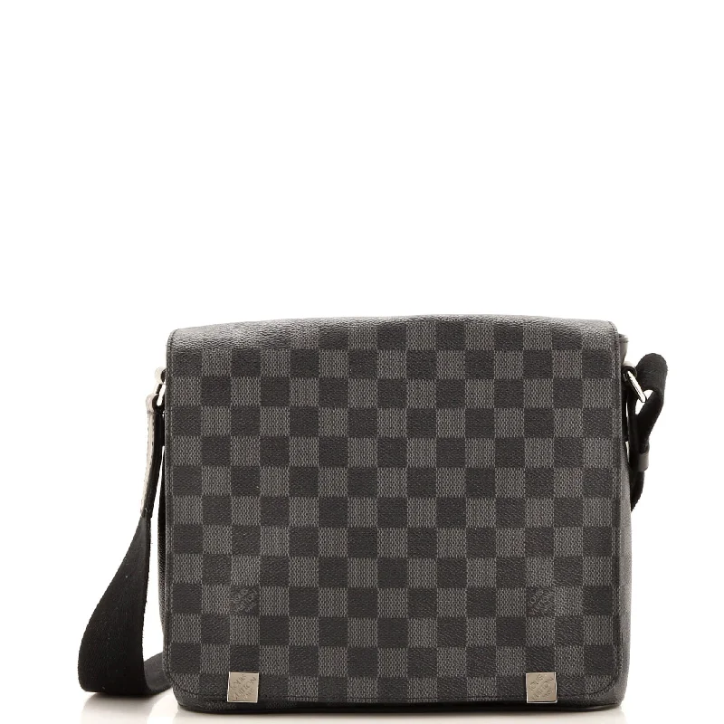 Christian Dior bags with a quilted pattern and gold - toned hardwareDistrict NM Messenger Bag Damier Graphite PM