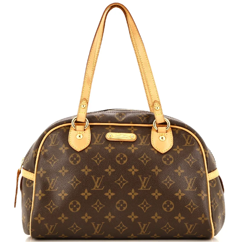 Contemporary Christian Dior handbags with a unique shapeMontorgueil Handbag Monogram Canvas PM