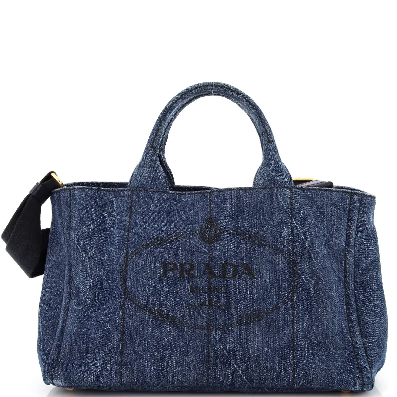 Ladies Prada Re - Edizione 2005 bags in a pastel color for a soft lookCanapa Convertible Tote Denim Medium