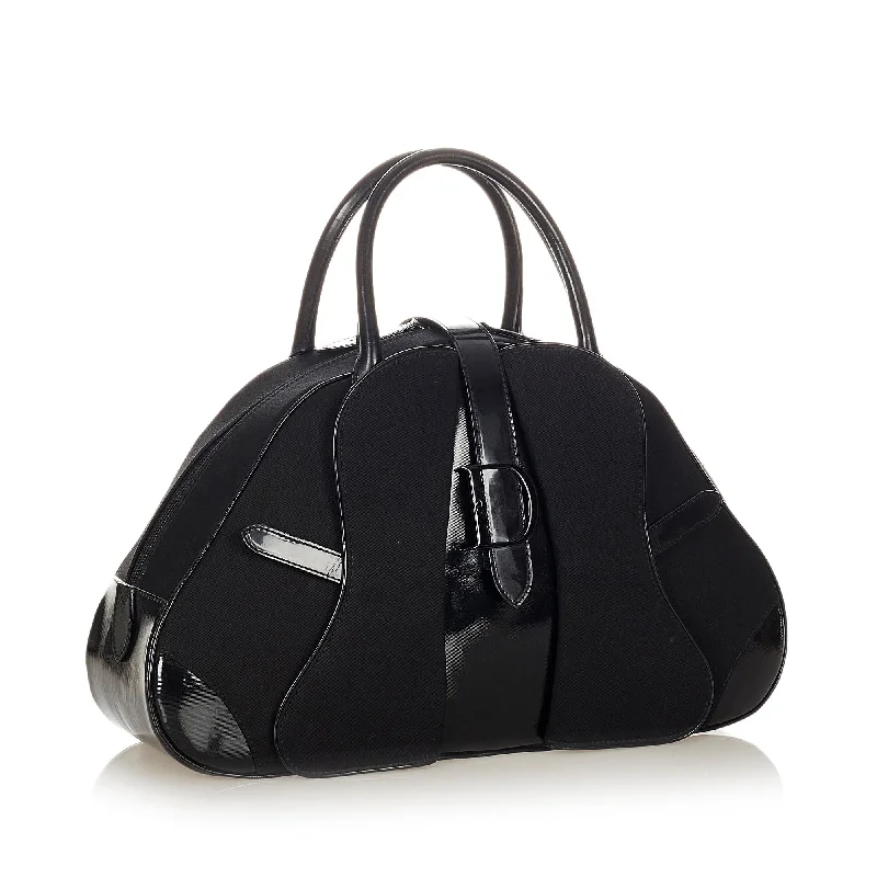 Christian Dior Saddle bags with a distressed leather finishDior Double Saddle Nylon Dome Bag (SHG-23599)